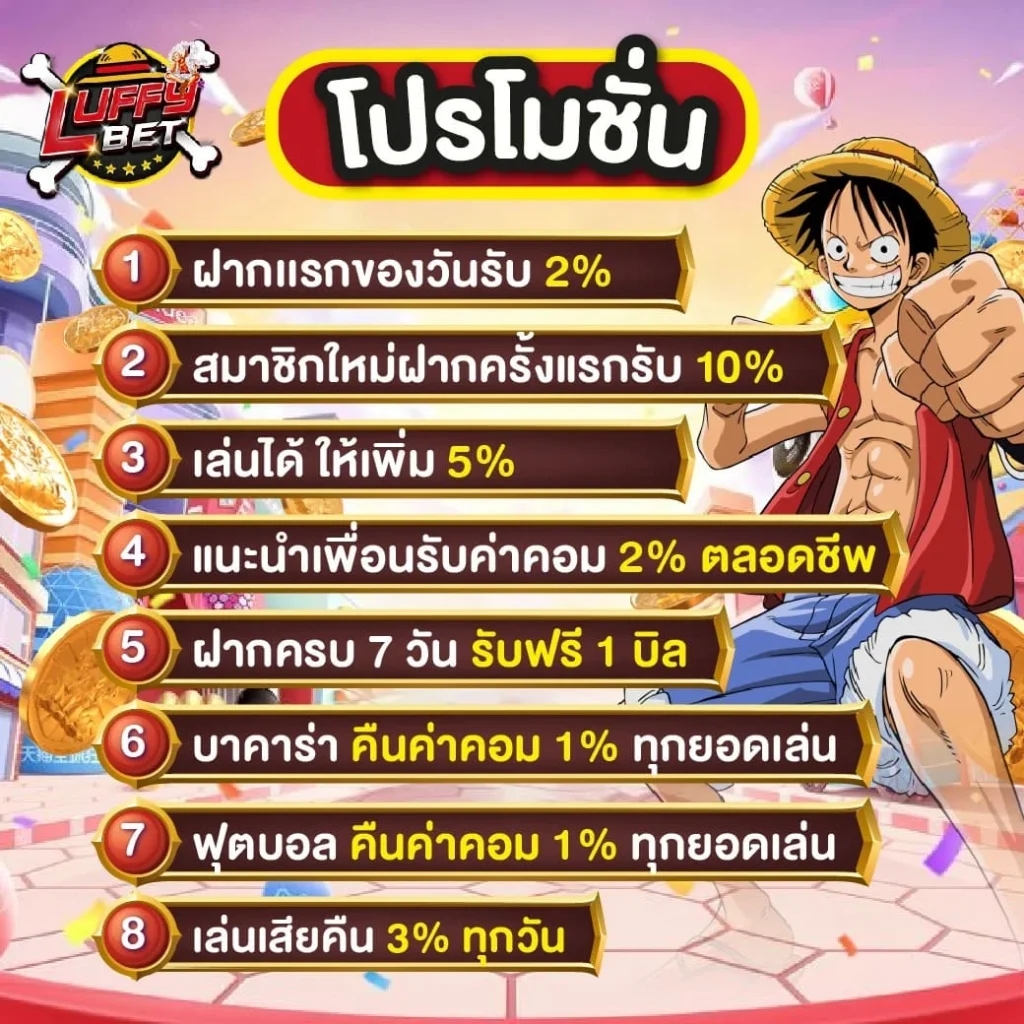 โปรโมชั่น by luffy bet